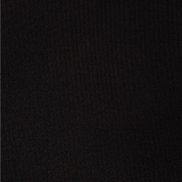 Lovers & Friends Black Edge Front Tie Ridded Knit Cropped Cardigan Size Small - Picture 5 of 8